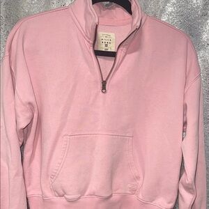 Billabong Pink Half-Zip Sweatshirt